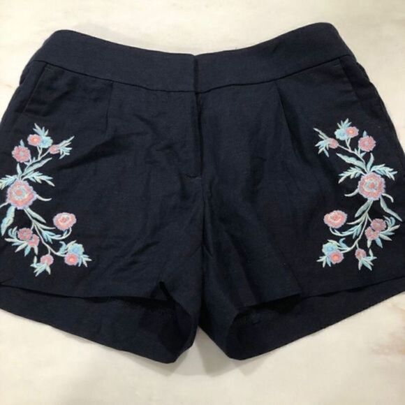 NWT LOFT Embroidered Shorts - Picture 1 of 4